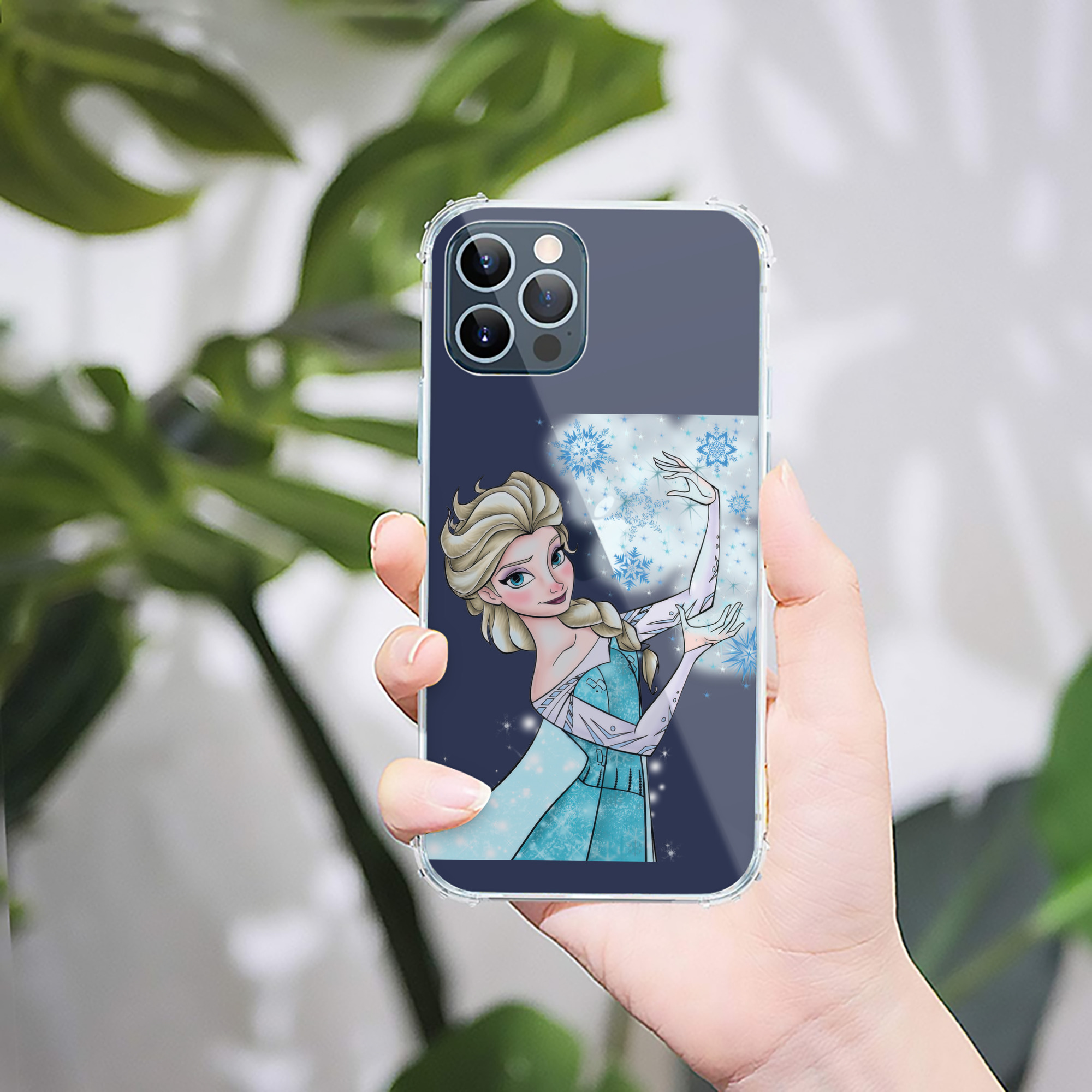 （画像用） アナと雪の女王 アンナ エルサ Frozen Anna Elsa 【iPhone 12シリーズ対応】透明スマホケース（クリアソフトケース）